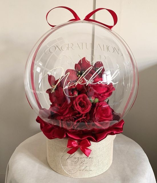 AirRose bobo balloon with rose